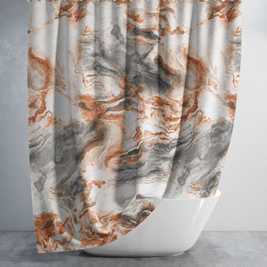 Штора для ванної довга 180x220 см BaranGrey Tropik