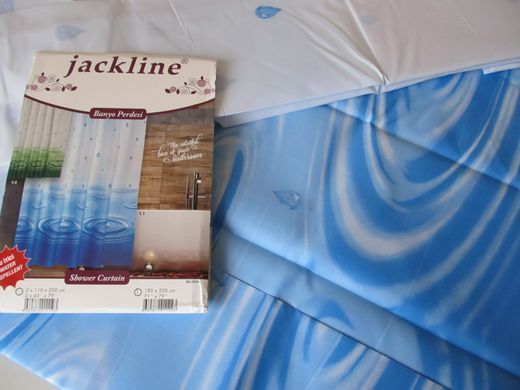 Штора для ванної Drop Blue 180x200 см Tropik