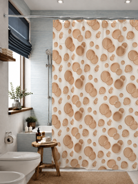 Шторка для ванної кімнати Miranda Side brown 180*200 cм