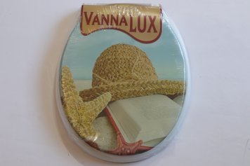 Крышка сиденье для унитаза мягкое Vanna Lux Турция белая w504-15