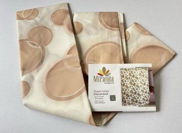 Шторка для ванної кімнати Miranda Side brown 180*200 cм