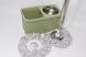 Швабра з віджимом та квадратним відром Spin Mop 2-в-1 2505/green