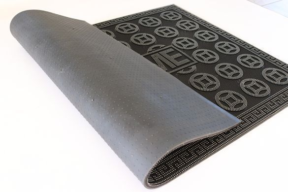 Килимок придверний гумовий 88&times;58 см, 2,2 кг &laquo;Шип кольоровий&raquo; 1727/grey2