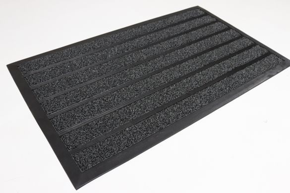 Килимок вхідний 60*90 см з гумовими смугами Грасс 3803/grey