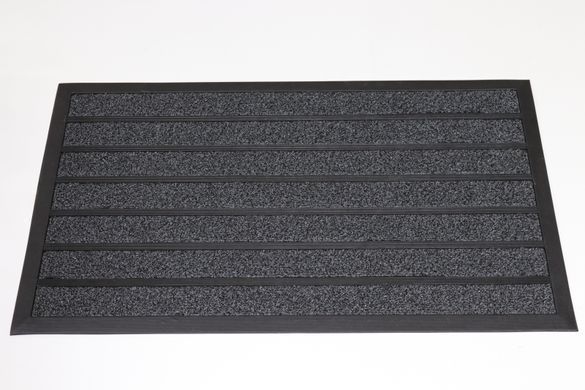 Килимок вхідний 60*90 см з гумовими смугами Грасс 3803/grey