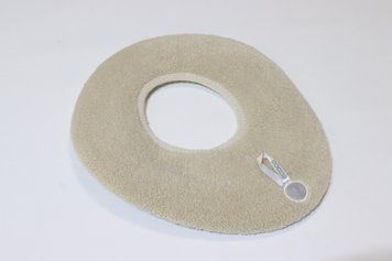 Накладка-чохол на ободок унітазу м'яка на гумці Ecoco 0852/beige