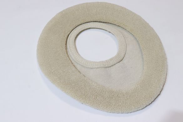 Накладка-чохол на ободок унітазу м'яка на гумці Ecoco 0852/beige