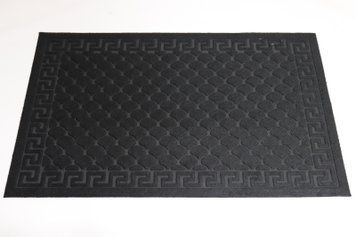 Коврик с тиснением 60*90 см текстильный на резиновой основе 1321/black