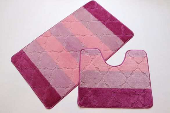 Набір килимків у ванну та туалет Vonaldi Multicolor 100*60 см та 50*60 см 02270
