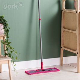 Швабра для підлоги з мікрофібри York Classik червона