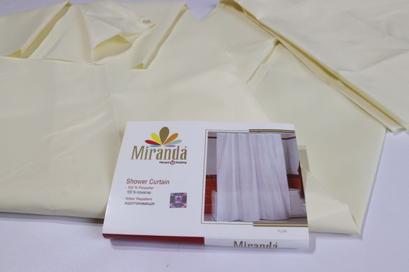 Шторка для ванної кімнати Miranda Plain 180*200 cм