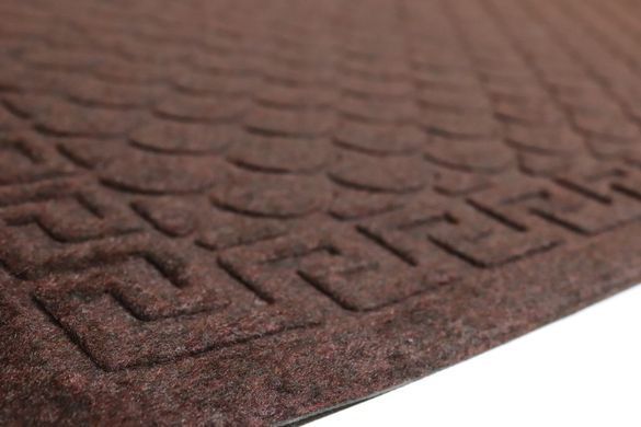 Коврик с тиснением 60*90 см текстильный на резиновой основе 1321/brown