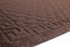 Коврик с тиснением 60*90 см текстильный на резиновой основе 1321/brown
