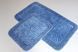 Набір килимків бавовняних для ванної та туалету 60x100 50x60 см Tropikhome Shaggy Vintage blue