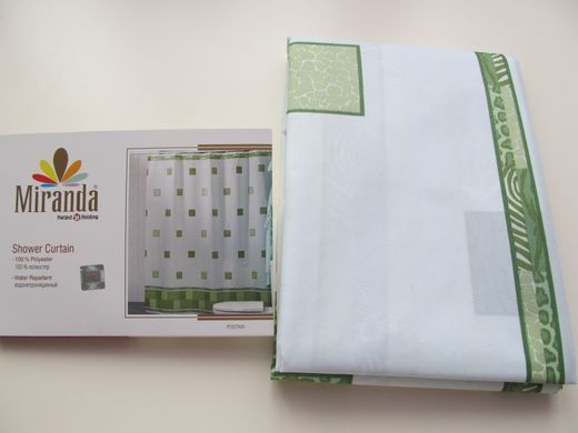 Шторка для ванної кімнати Miranda Postaki green 180*200 cм