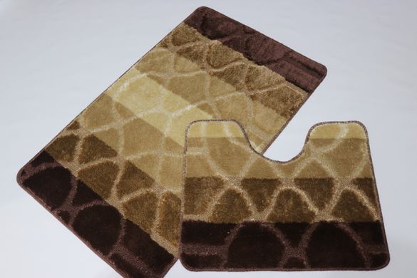Набор ковриков в ванную и туалет Vonaldi Multicolor 100*60 см и 50*60 см 01271