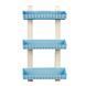 Полка 3-ярусная прямая для ванной комнаты R-Plastic Ротанг 13300/blue