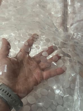 Шторка для ванної з плівки 3Д ефект 3D stone