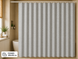 Шторка для ванної 180x180 см темно-сіра однотонна