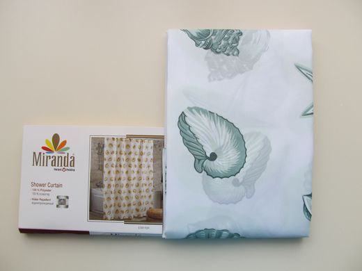 Шторка для ванної кімнати Miranda Star Fish turquoise 180*200 cм