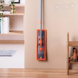Швабра для підлоги з мікрофібри York Classik помаранчева
