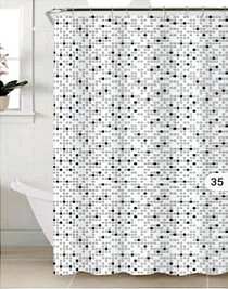 Шторка для ванної силіконова 180x180 см Mosaik Cortina 81076