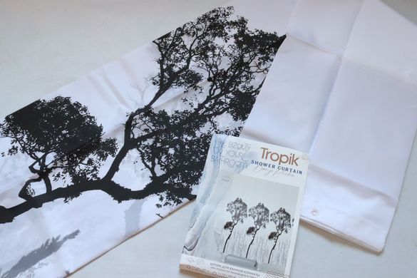Шторка для ванной комнаты Tropik Forest 180&times;200 см, тканевая, водоотталкивающая, 100% полиэстер