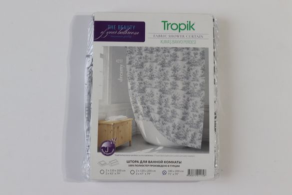 Штора для ванной Dreamy Tropic 180x200 cм 4237