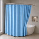 Шторка в ванную широкая 240x180 см однотонная голубая 5314/lightblue