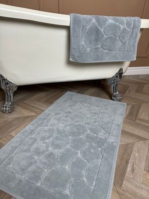 Набір килимків бавовняних для ванної 60x100 50x60 см Tropikhome Stone Grey