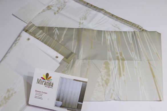 Шторка для ванної кімнати Miranda Solo olive 180*200 cм