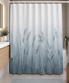 Шторка для ванної кімнати Miranda Solo blue-gray 180*200 cм
