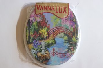 Крышка сиденье для унитаза мягкое Vanna Lux Турция белая w504-8