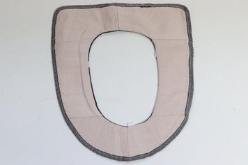 Накладка на ободок унітазу м'яка на липучках арт. 9011 beige