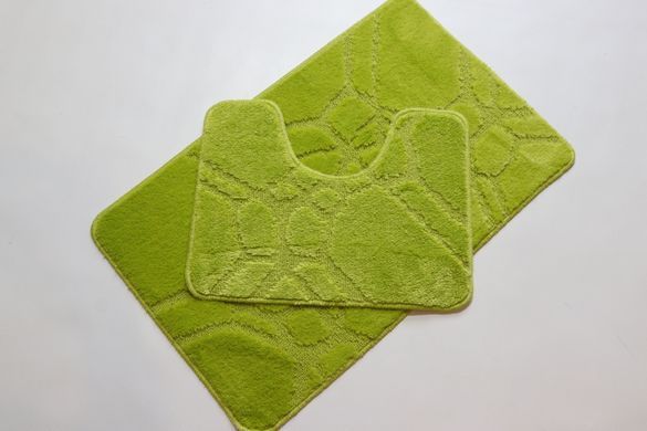 Набор ковриков в ванную и туалет Vonaldi 100*60 см и 50*60 см 10566/5542green