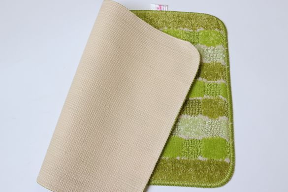 Коврик для ванной/ туалета 40x60 см "Комфорт" Vonaldi 2518/light green