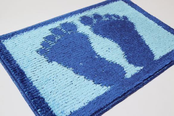 Коврик для ванной/туалета "Ноги" 40*60 см Vonaldi 1725/ light blue legs