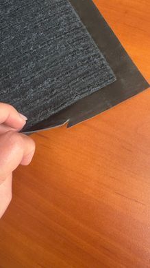 Килимок вхідний рубчик 80x120 см чорний НАДІРВАНИЙ КРАЙ