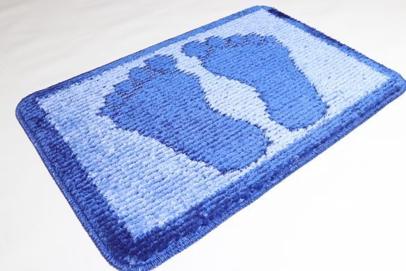 Коврик для ванной/туалета "Ноги" 40*60 см Vonaldi 1725/ blue legs