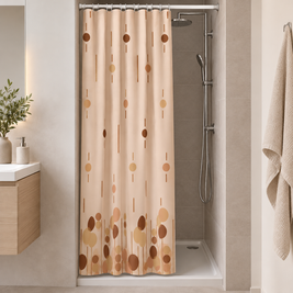 Шторка для душу Tropik Polkadot 120&times;200 см, вузька, 100% поліестер