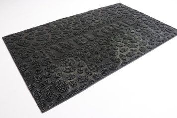 Килимок гумовий 45*75 см брудозахисний кольоровий 1497/grey