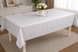 Скатерть виниловая на большой стол 140&times;300 см с узором 7D/r/white 302
