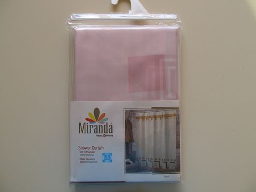 Шторка для ванної кімнати Miranda Lykia pink 180*200 cм