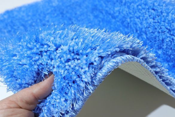 Набор ковриков в ванную и туалет Pirlanta 100*60 +50*60 см с высоким ворсом 01299 Lightblue