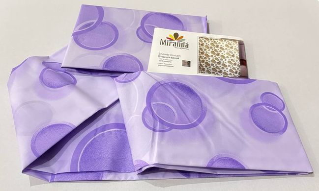 Шторка для ванної кімнати Miranda Side violet 180*200 cм