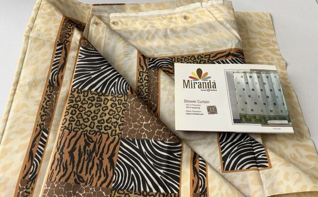 Шторка для ванної кімнати Miranda Postaki beige 180*200 cм