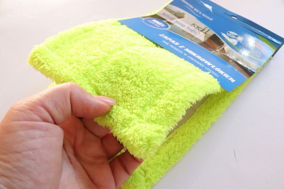 Запаска на швабру микрофибра гладкая MOP DUO 0210/green