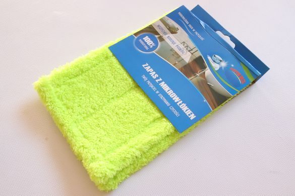 Запаска на швабру микрофибра гладкая MOP DUO 0210/green