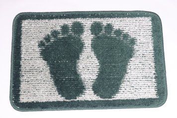 Коврик для ванной/туалета "Ноги" 40*60 см Vonaldi 1725/dark green legs
