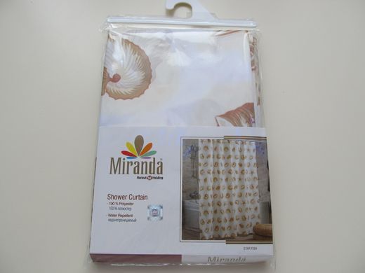 Шторка для ванної кімнати Miranda Star Fish beige 180*200 cм